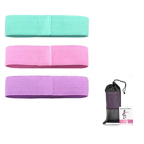 NUZAMAS Set mit 3 Widerstandsbändern, Übungsbändern, rutschfestem Training, 3 Kraftstufen für Beine, Po, Hüfte, tragbare Fitness-Loop-Bänder für Männer, Frauen, Yoga, Kniebeugen, Ausfallschritte NUZAMAS Set mit 3 Widerstandsbändern, Übungsbändern, rutschfestem Training, 3 Kraftstufen für Beine, Po, Hüfte, tragbare Fitness-Loop-Bänder für Männer, Frauen, Yoga, Kniebeugen, Ausfallschritte von NUZAMAS