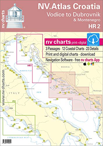 NV-CHARTS Kit HR 2. NV Atlas Croatia - Vode to Dubrovnik & Montenegro NV-CHARTS Kit HR 2. NV Atlas Croatia - Vode to Dubrovnik & Montenegro von NV-CHARTS