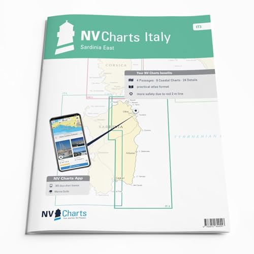 NV Atlas Italy IT 3 mit App Lizenz- Seekarte Italien - Sardinia East mit Olbia und Tortoli NV Atlas Italy IT 3 mit App Lizenz- Seekarte Italien - Sardinia East mit Olbia und Tortoli von NV Charts