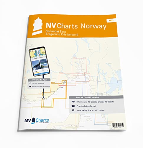 NV Atlas Norway NO 3 mit App Lizenz- Seekarte Norwegen - Kragerø to Kristiansand von NV Charts