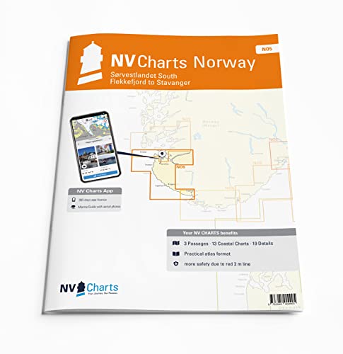 NV Atlas Norway NO 5 mit App Lizenz- Seekarte Norwegen - Flekkefjord to Stavanger von NV Charts