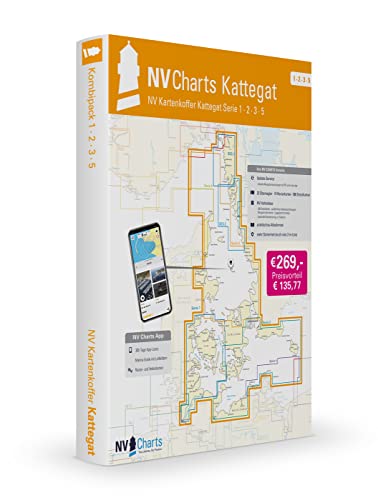 NV Charts Seekarten Set Ostsee Kattegat - Serie 1-3, 5.1&5.2 mit App Lizenz - Norwegische Grenze bis Rostock & Kiel - Kartenkoffer mit Seekarten im Atlas Format NV Charts Seekarten Set Ostsee Kattegat - Serie 1-3, 5.1&5.2 mit App Lizenz - Norwegische Grenze bis Rostock & Kiel - Kartenkoffer mit Seekarten im Atlas Format von NV Charts