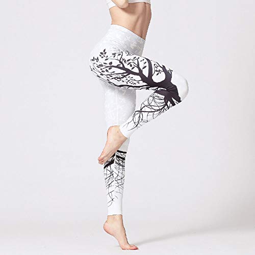High Waist Sport Blickdichte Leggings Für Damen,Hohe Taille Yogahose Für Frauen Schwarze Baum-Bedruckte Weiße Trainingsstrumpfhose Blickdichte Yoga-Leggings Gymnastikkleidung Für Fitnessstudio P High Waist Sport Blickdichte Leggings Für Damen,Hohe Taille Yogahose Für Frauen Schwarze Baum-Bedruckte Weiße Trainingsstrumpfhose Blickdichte Yoga-Leggings Gymnastikkleidung Für Fitnessstudio P von NVBFD