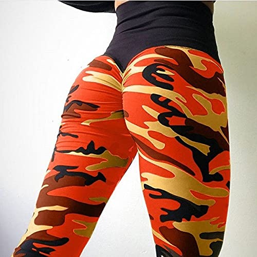 High Waist Sport Blickdichte Leggings Für Damen,Yogahose Mit Hoher Taille Für Frauen Orange Camouflage Bedruckte Trainingsstrumpfhose Blickdichte Yoga-Leggings Sportkleidung Für Fitnessstudio Pil High Waist Sport Blickdichte Leggings Für Damen,Yogahose Mit Hoher Taille Für Frauen Orange Camouflage Bedruckte Trainingsstrumpfhose Blickdichte Yoga-Leggings Sportkleidung Für Fitnessstudio Pil von NVBFD