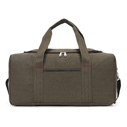 NVNVNMM Sporttasche für Damen Herren-Segeltuch-Reisetasche mit großer Kapazität, Reise-Organizer, Damen-Reisegepäcktasche, lässige Wochenendtasche, Outdoor-Übernachtungstasche(Green) von NVNVNMM