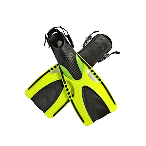 NVNVNMM Flipper Professional Scuba Diving Fins Adult Adjustable Swimming Shoes Silicone Long Submersible Snorkeling Foot Monofin Diving Flippers(Yellow,L/XL) von NVNVNMM