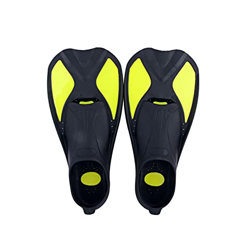 NVNVNMM Flipper Snorkeling Diving Swimming Fins Flexible Comfort Swimming Fins Submersible Foot Fins Flippers Water Sports(Yellow,XS) von NVNVNMM