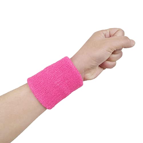 NVNVNMM Schweißbänder für das Handgelenk 1PC Sport Wristband Fitness Gym Wrist Sweatband Tennis Volleyball Wrist Brace Sport Safety Wrist Support Sweat Band Protector(Rose,80x80 mm) von NVNVNMM