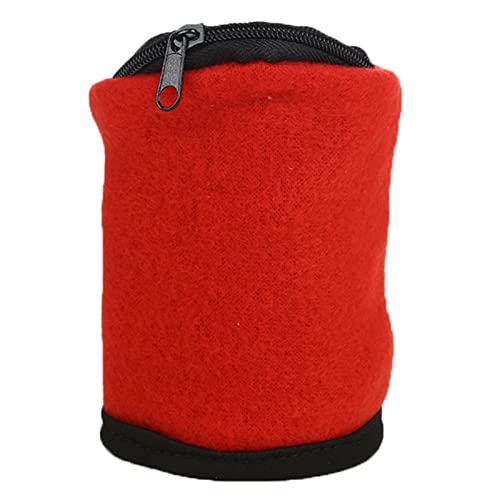 NVNVNMM Schweißbänder für das Handgelenk Wristband Zipper Pocket Sport Wrist Bracer Wrap Straps Bandage Gym Running Cycling Cotton Wrist Support Wallets Key Bag Bracelet(Red) von NVNVNMM