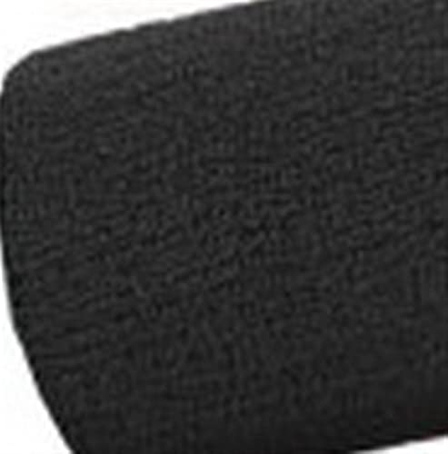 NVNVNMM Schweißbänder für das Handgelenk Wrist Sweatband Tennis Sport Wristband Volleyball Gym Wrist Brace Support Sweat Band Towel Bracelet Protector 8/11 /15 cm(Black,11 cm Length) von NVNVNMM