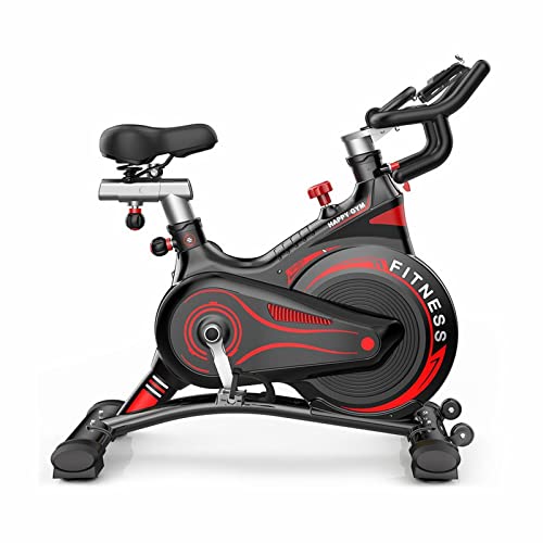 NVNVNMM Heimtrainer Magnetic Control All Inclusive Spinning Commercial Fitness Vehicle Fitness Equipment Factory Price Spinning Bike(Red) von NVNVNMM
