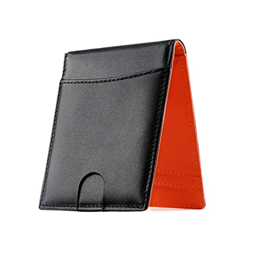 NVNVNMM Herren Portemonnaie Herren ultradünne Brieftasche mit Brieftasche Kreditkarten Beautyclip Herrengeschenk(Color:Orange) von NVNVNMM