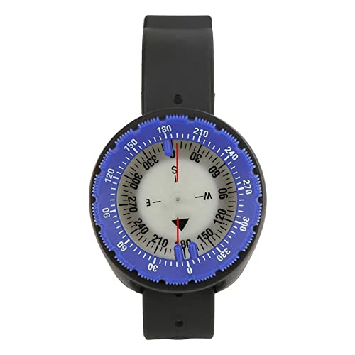 NVNVNMM Kompass 50m Unterwasserkompaß Armbanduhr Balanced Typ Kompass wasserdicht leuchtender Tauchkompaß zum Tauchen Schwimmen Scuba(Blue) von NVNVNMM