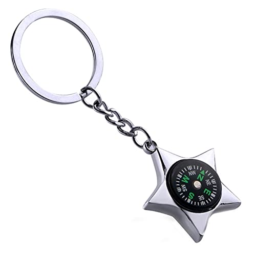 NVNVNMM Kompass Metall-Kompass-Schlüsselanhänger Ovaler Kompass-Schlüsselanhänger(B) von NVNVNMM