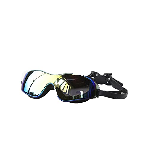 NVNVNMM Schwimmbrille Professional Adult Large Rimmed Swim Glasses Hd Antifog Silicone Goggles Fashion Goggles(Black) von NVNVNMM
