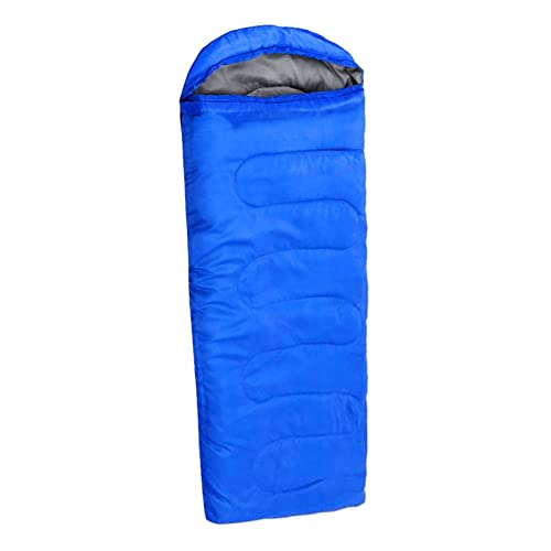 NVNVNMM Schlafsack Single Outdoor Camping Hiking Envelope Sleeping Bag Waterproof Portable for Mountaineering Hunting(Blue) von NVNVNMM