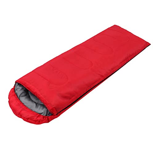 NVNVNMM Schlafsack Outdoor Camping Sleeping Bag 4 Season Waterproof Travel Hiking Folding Lunch Break Sleep Pouch(Big red) von NVNVNMM