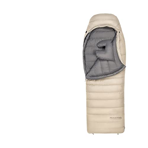 NVNVNMM Schlafsack Sleeping BagThicken Warm Comfortable Grey Down Sleeping Bag -2~-9℃ with Hat von NVNVNMM