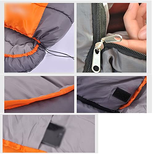 NVNVNMM Schlafsack Camping Sleeping Bag, Lightweight Envelope Backpacking Sleeping Bag for Outdoor Traveling Hiking(Orange-1.4kg) von NVNVNMM