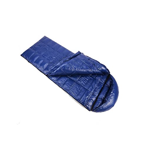 NVNVNMM Schlafsack aus synthetischem Material, mit Hals und Reißverschluss (Blau, 1000 g Daunen) von NVNVNMM