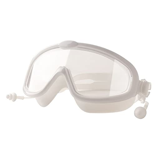 NVNVNMM Schwimmbrille Anti-UV Waterproof Swimming Goggles Anti-Fog Swimsuit Swimming Diving Adjustable Swimming Goggles(White) von NVNVNMM
