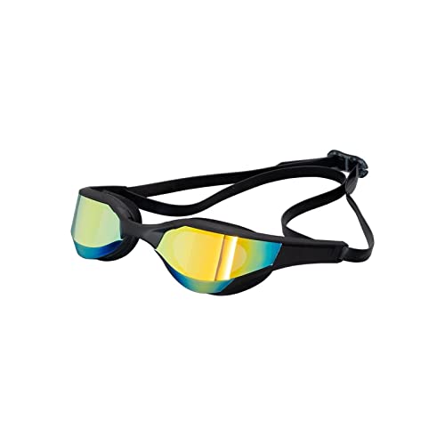 NVNVNMM Schwimmbrille, beschichtet, für Herren und Damen, professionelle Renn-Schwimmbrille, verstellbare Brille (schwarz) von NVNVNMM