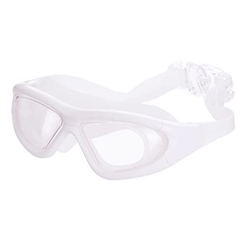 NVNVNMM Schwimmbrille für Herren, Sportschutz, Taucherbrille, Beschichtung, wasserdicht, verstellbar, Weiß von NVNVNMM