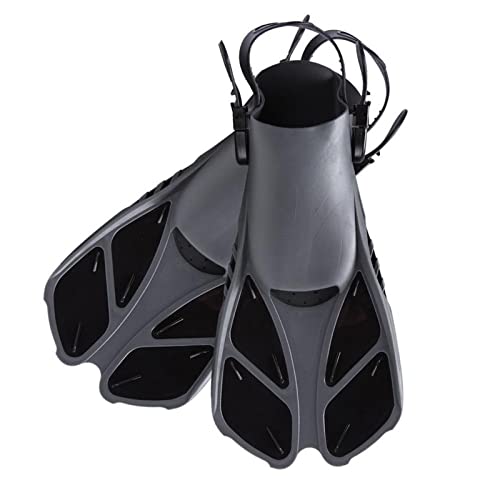 NVNVNMM Flipper of Short Adjustable Swim Fins for Snorkeling Scuba Neoprene Monofin Sneakers Camping(Black) von NVNVNMM