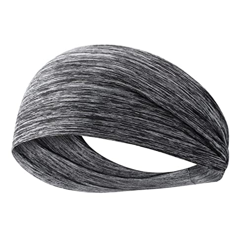 NVNVNMM Stirnbänder Hair Band Hair Ribbon Fitness Elastic Headband Turban Sweat Absorption Breathable Quick Drying Outdoor Sports Running(Grijs) von NVNVNMM