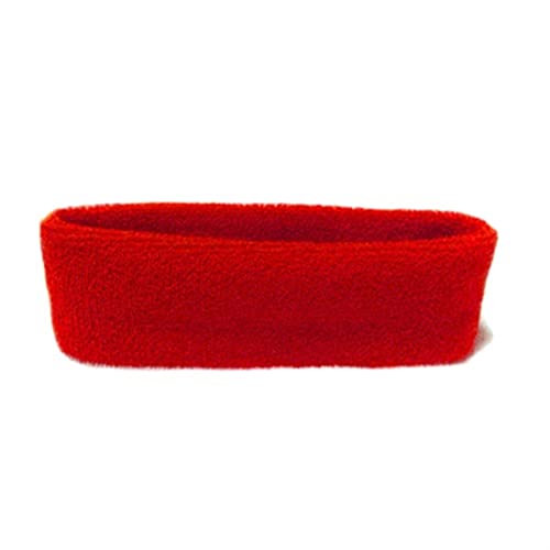 NVNVNMM Stirnbänder Towel Fabric Sports Yoga Headband Fitness Stretch Sweat Sweatband Hair Band Headband Headwear Sports Accessory(Red) von NVNVNMM