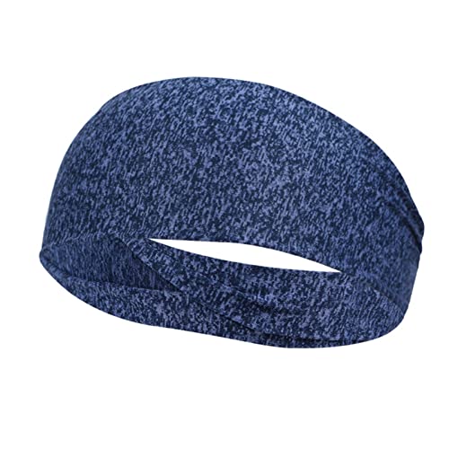 NVNVNMM Stirnbänder Running Headband Quick Drying Outdoor Sports Elastic Headdress Simple Fitness Sweatband Sportswear(Dark Blue) von NVNVNMM
