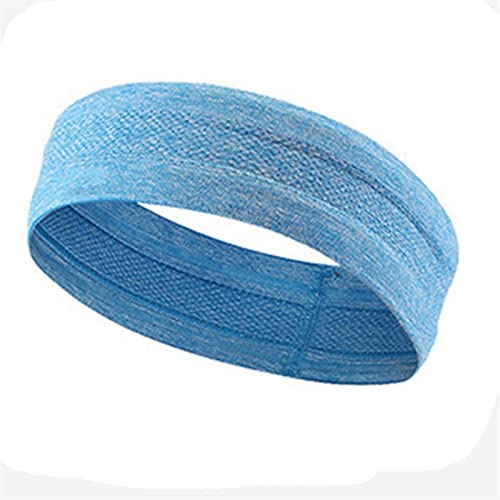NVNVNMM Stirnbänder, Outdoor-Sport-Stirnband, tragbar, Fitness, Haarbänder, Haarband, elastisch, Radfahren, Yoga, Laufen, Training, Schweißband (blau) von NVNVNMM