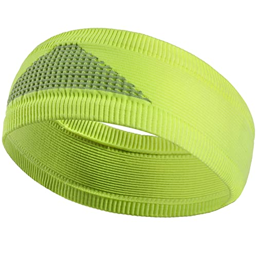 NVNVNMM Stirnbänder Sport Sweatband Yoga Gym Fitness Breathable Hairband Running Stretch Sweat Bandage Headband Cycling Hair Accessories(Green) von NVNVNMM