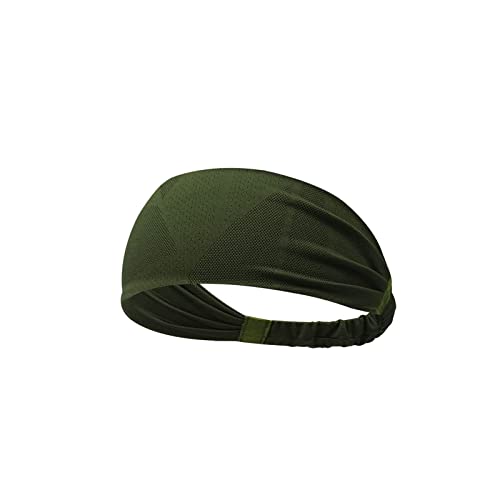 NVNVNMM Stirnbänder Sport-Stirnband-elastisches Schweißband Yoga-Haarband Feuchtigkeits-Dicking for das Running-Zirkely-Yoga-Fitness-Fitnessstudio(Green) von NVNVNMM