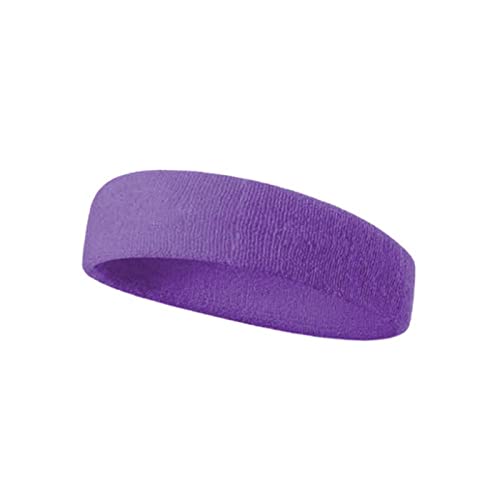 NVNVNMM Stirnbänder Varity Colors Sports Sweatband Headband Lightweight Hair Band Breathable An-ti Slip Yoga Durable Elastic Hair Band(Purple) von NVNVNMM