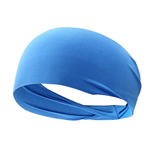 NVNVNMM Stirnbänder Elastic Yoga Headband Sport Sweatband Running Sport Hair Band Turban Outdoor Gym Sweatband Sport Bandag(Blue) von NVNVNMM