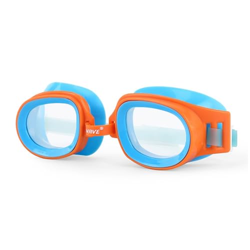 NVNVNMM Schwimmbrille Waterproof For High-definition Training, Swimming Goggles For Boys And Girls, Swimming Goggles For(Orange) von NVNVNMM