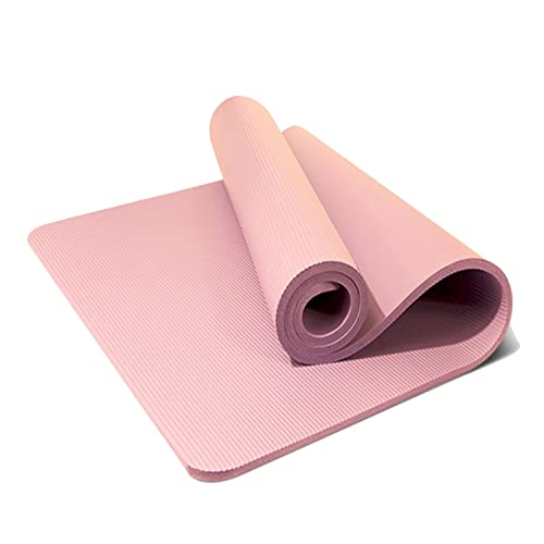 NVNVNMM Yogamatten Yoga Mat Thick And Widened High Quality Anti-Slip Gym Fitness Dancing Pilates Home Mat Tasteless Pad(Pink) von NVNVNMM