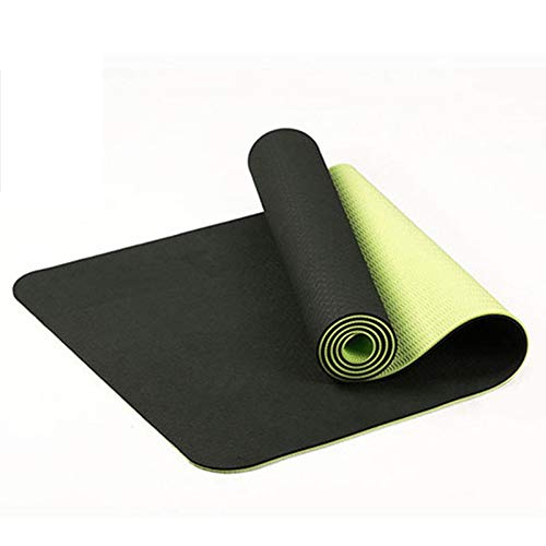 NVNVNMM Yogamatten Anti-Rutsch-Yoga-Matte, Sport Gym Home Fitness Geruchs- Mat 183x61cm 6 Mm von NVNVNMM