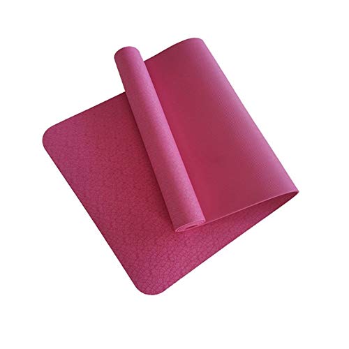 NVNVNMM Yogamatten Yoga-Matten for Männer und Frauen können umweltfreundlich und geschmacklos, rutschfeste tragbare Fitnessmatten, bequem und atmungsaktiv Sport Yoga-Matten(Pink) von NVNVNMM