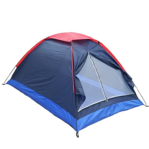 NVNVNMM Zelte 2 Person Camping Tent Single Layer Beach Tent Outdoor Travel Windproof Waterproof Canopy Tent Summer Tent with Bag(Blue) von NVNVNMM