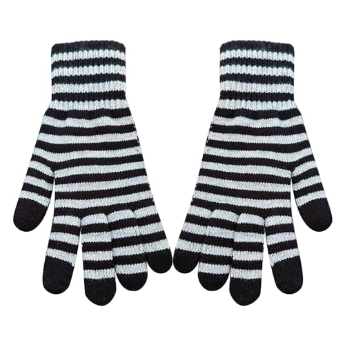 NVOQILIN Unisex Zopfstrick-Winterhandschuhe, warme Touch-Handschuhe, Winterhandschuhe, warme Reithandschuhe für Paare von NVOQILIN