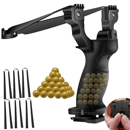 NWIWI Zwille Steinschleuder Profi Set,Slingshot mit Verstecktem Magazin Clip–Fasst 25 8-9mm Tonkugeln,Sport Outdoor Professionelle Schleuder mit 6 Gummiband Extra Stark Auf 80 cm Dehnen+ 400 Tonkugeln NWIWI Zwille Steinschleuder Profi Set,Slingshot mit Verstecktem Magazin Clip–Fasst 25 8-9mm Tonkugeln,Sport Outdoor Professionelle Schleuder mit 6 Gummiband Extra Stark Auf 80 cm Dehnen+ 400 Tonkugeln von NWIWI