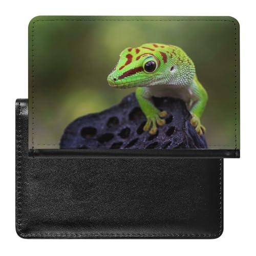 NYKVTG Reisepass Hülle Gecko Passhülle Reisepassetui Reisezubehör Passport Holder Für Damen Herren von NYKVTG