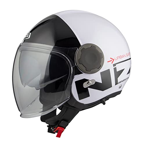 Casco ABIERTO Jet Modelo RINGWAY Duo Commuter White&Black Casco ABIERTO Jet Modelo RINGWAY Duo Commuter White&Black von NZI
