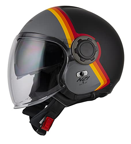 Casco ABIERTO Jet Modelo RINGWAY Duo SKYKLINE Black&Antracite von NZI