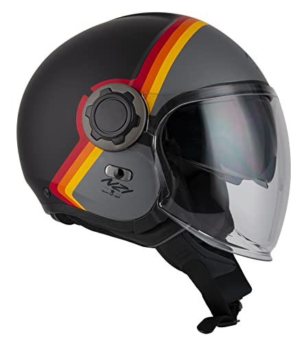 Casco ABIERTO Jet Modelo RINGWAY Duo SKYKLINE Black&Antracite Casco ABIERTO Jet Modelo RINGWAY Duo SKYKLINE Black&Antracite von NZI