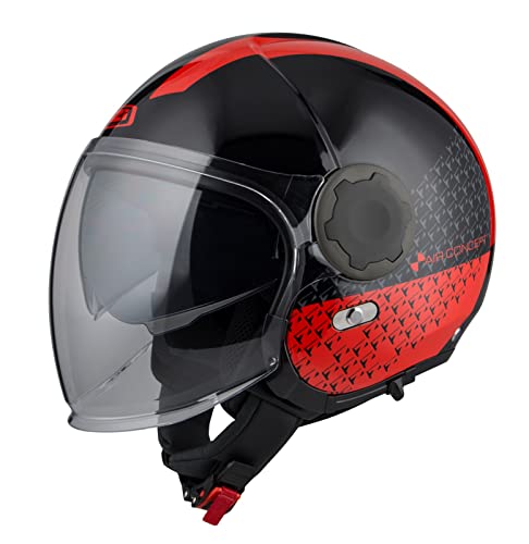Casco ABIERTO Jet Modelo RINGWAY Duo Slash Black&RED Casco ABIERTO Jet Modelo RINGWAY Duo Slash Black&RED von NZI
