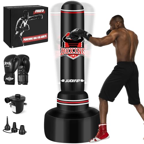 Boxsack Stehend Erwachsene 70 "- Heavy Punching Boxing Bag mit Boxhandschuhen und elektrische Luftpumpe, Frauen Männer Stand Kickboxen Taschen für die Ausbildung MMA Muay Thai Fitness Anfänger Boxsack Stehend Erwachsene 70 "- Heavy Punching Boxing Bag mit Boxhandschuhen und elektrische Luftpumpe, Frauen Männer Stand Kickboxen Taschen für die Ausbildung MMA Muay Thai Fitness Anfänger von NZQXJXZ