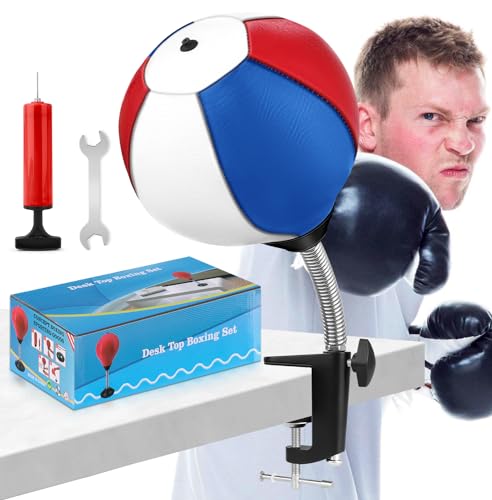 NZQXJXZ Punchingball Tisch, Desktop Boxsack, Büro Punching Ball, Boxsack für den Schreibtisch, Stressabbau mit Schreibtischklemme für Bürotisch und Theken, lustiges Geschenk für Freunde oder Kollegen NZQXJXZ Punchingball Tisch, Desktop Boxsack, Büro Punching Ball, Boxsack für den Schreibtisch, Stressabbau mit Schreibtischklemme für Bürotisch und Theken, lustiges Geschenk für Freunde oder Kollegen von NZQXJXZ